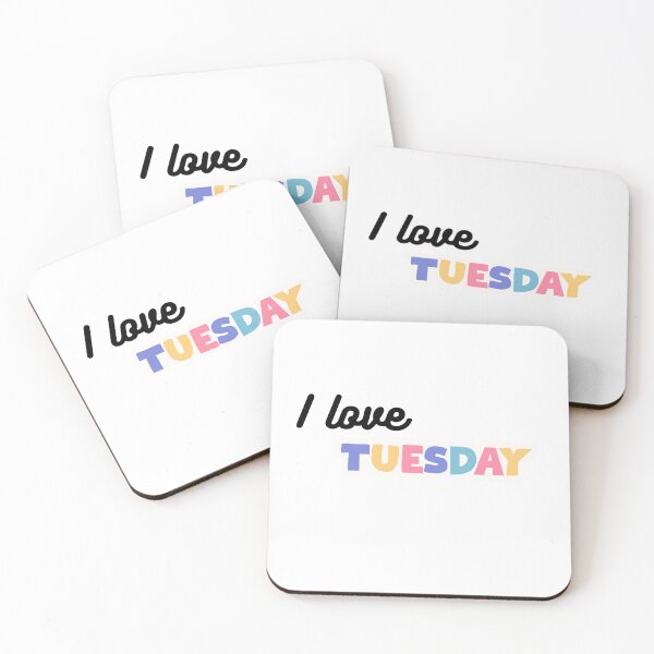 Item preview, Colorful Tuesday Typography Pastel Weekday Design designed and sold by CraftyUniverse.
