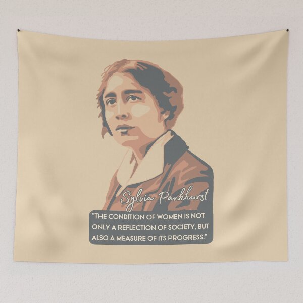 Item preview, Sylvia Pankhurst Portrait and Quote designed and sold by Unhinged Heather.