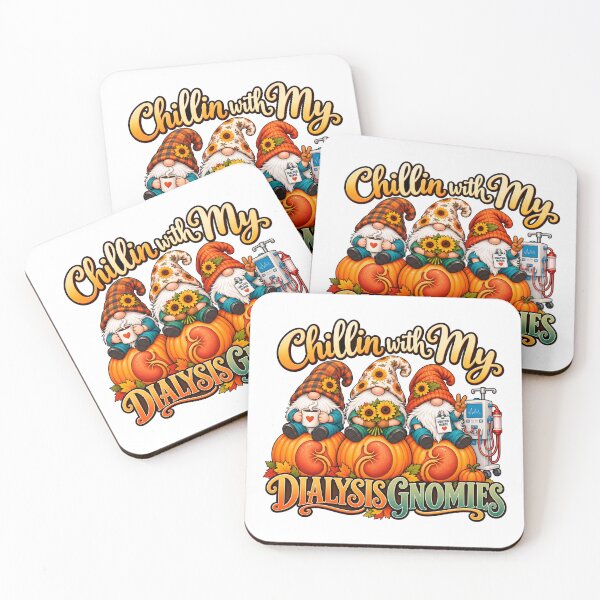 Item preview, Chillin with My Dialysis Gnomies Nurse Thanksgiving Fall  designed and sold by WeirdlyMild.