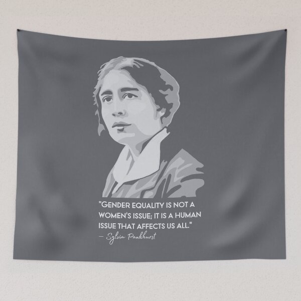 Item preview, Sylvia Pankhurst Portrait and Quote designed and sold by Unhinged Heather.