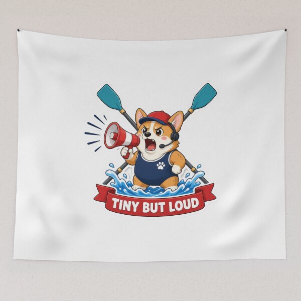 Item preview, Tiny But Loud Corgi Coxswain designed and sold by Taylor Brew Studio.