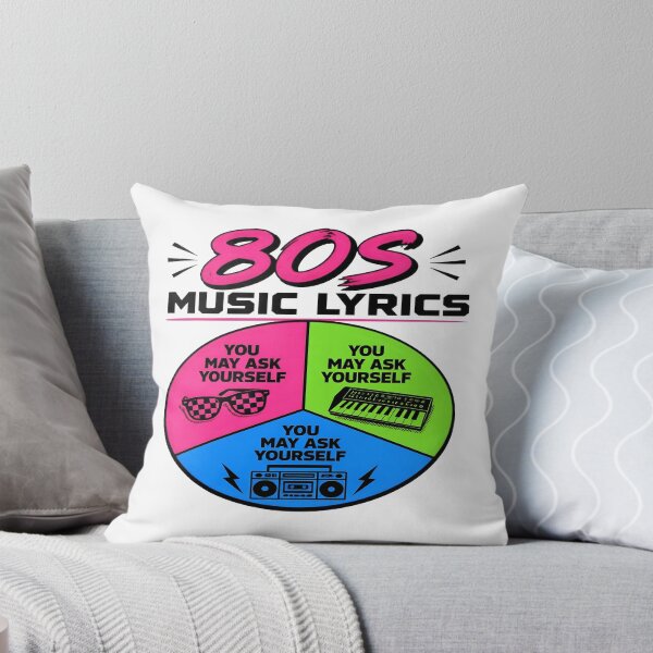 Item preview, Retro 80s Music Lyrics Pie Chart Funny Synthpop Quote designed and sold by PozivoPlus.