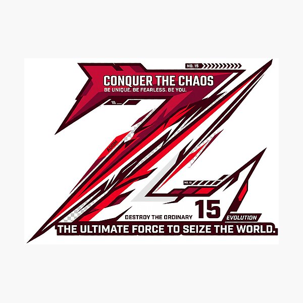 Item preview, Conquer The Chaos Letter Z Typography designed and sold by Adom-Fashon.
