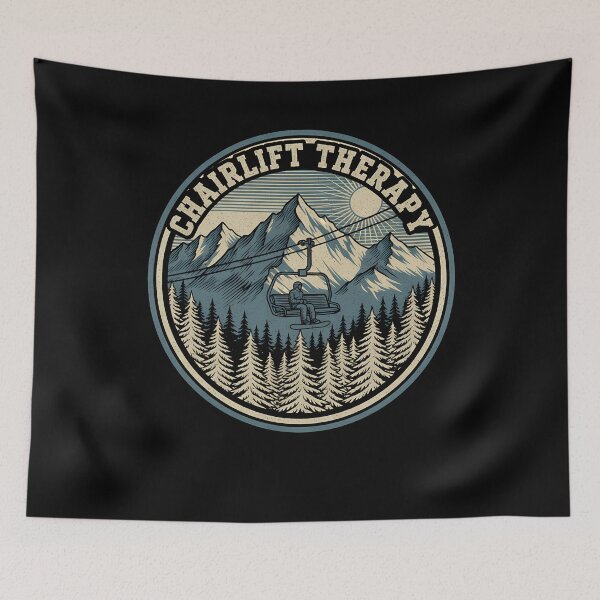 Item preview, Chairlift Therapy Mountain Snowboard T designed and sold by GCFULLA.