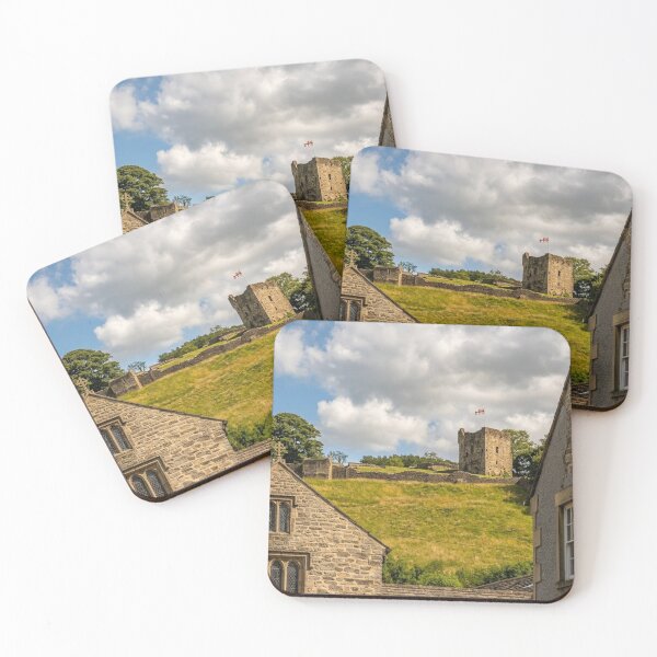 Item preview, Peveril Castle Keep over Castleton Village designed and sold by Astute-Artio-Photography.