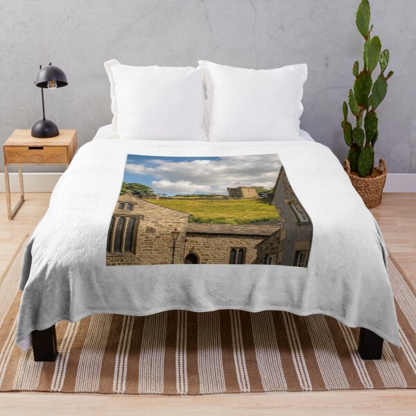 Item preview, Peveril Castle Keep over Castleton Village designed and sold by Astute-Artio-Photography.