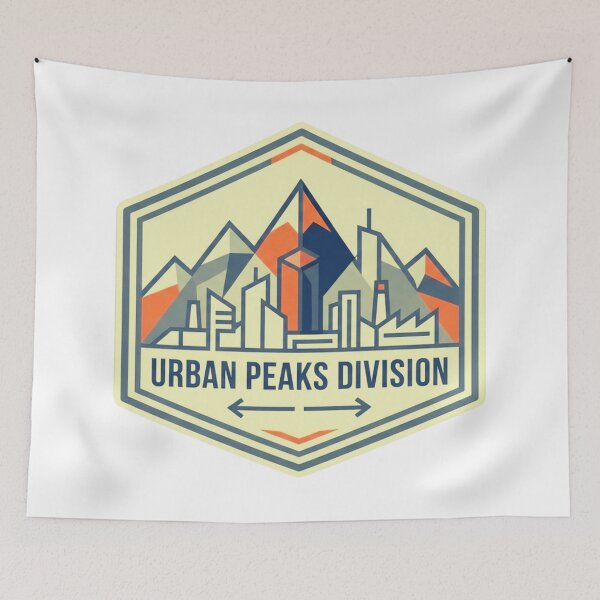 Item preview, Minimalist Geometric Logo for Urban Peaks Division designed and sold by GabeMountainArt.