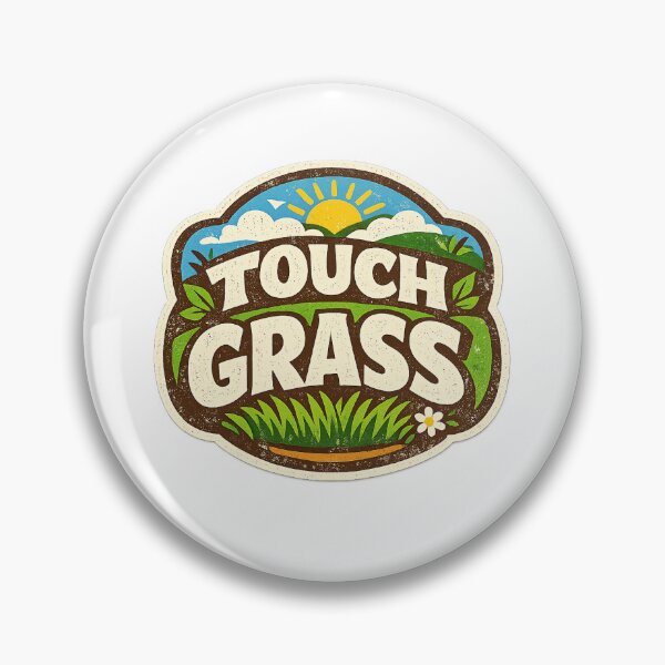Item preview, Touch Grass Gift designed and sold by RedRubyBubble.