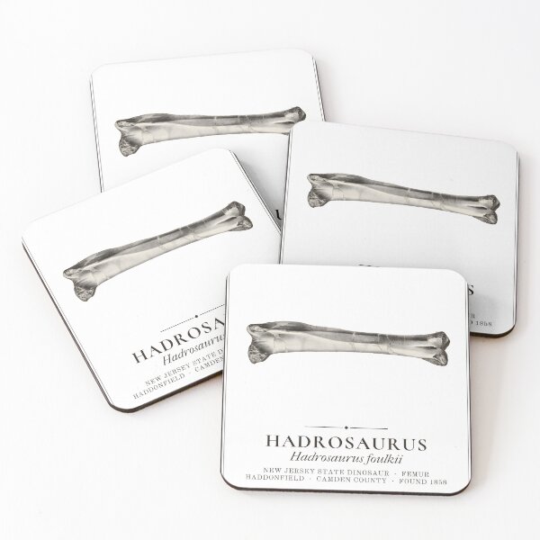 Item preview, Hadrosaurus foulkii NJ State Dinosaur Femur Label designed and sold by sustainableme.
