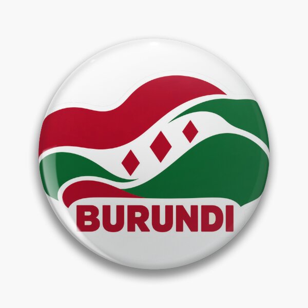 Item preview, Burundi Premium Diagonal Badge designed and sold by aihrgdesign.