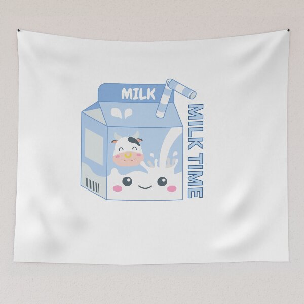 Item preview, Cute Milk Time Cow Cartoon Dairy Humor designed and sold by CraftyUniverse.
