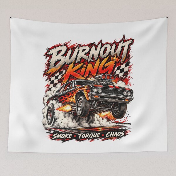 Item preview, Burnout King – Smoke, Torque & Chaos designed and sold by Sascha-Heiko.