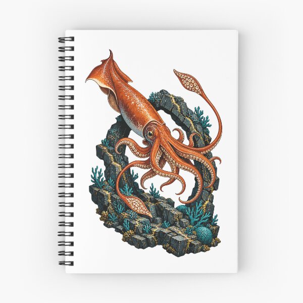 Item preview, Giant squid at the sunken basalt gate designed and sold by Gloddeck Prints.