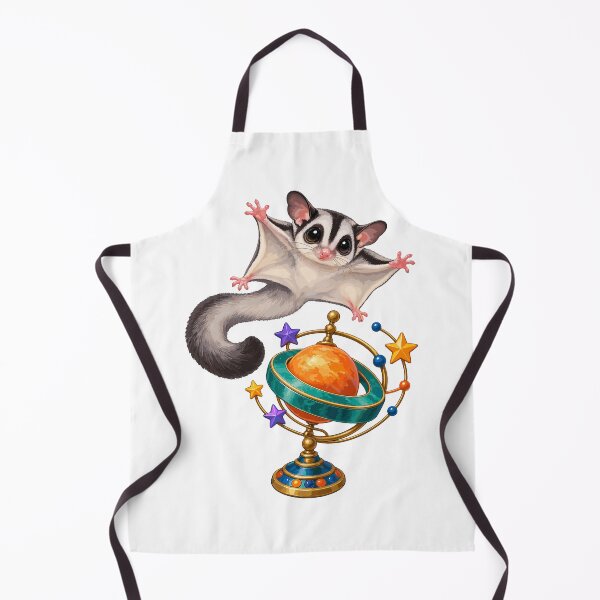 Item preview, Gliding possum with colorful planetary ring top designed and sold by Gloddeck Prints.
