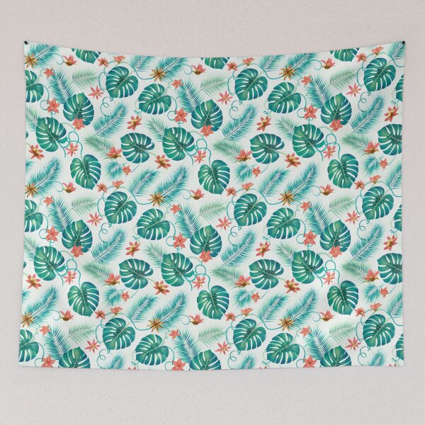 Item preview, Exotic Jungle Palm Leaf Botanical Seamless Pattern 08 designed and sold by The Design Asset Station.