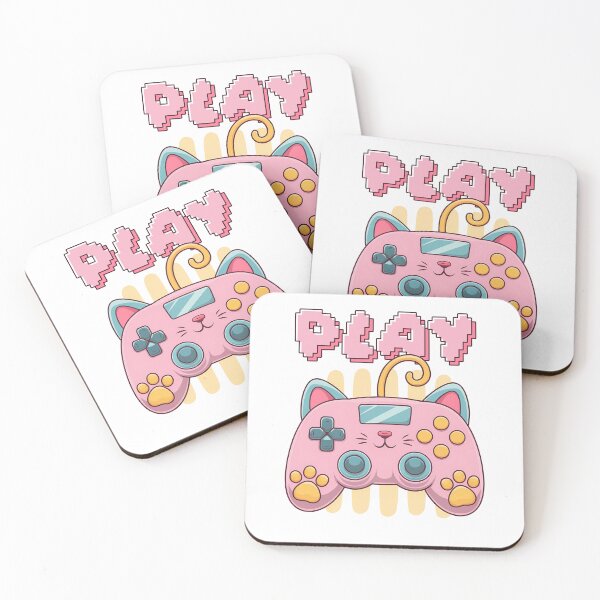 Item preview, PLAY – Cute Kawaii Cat Gamer Vibes designed and sold by CleanDecor.