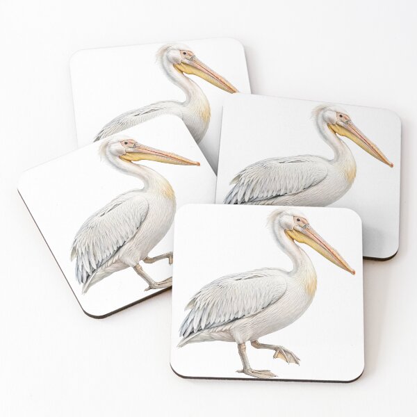 Item preview, Elegant White Pelican - Natural Wildlife Illustration designed and sold by ThePrintArt.