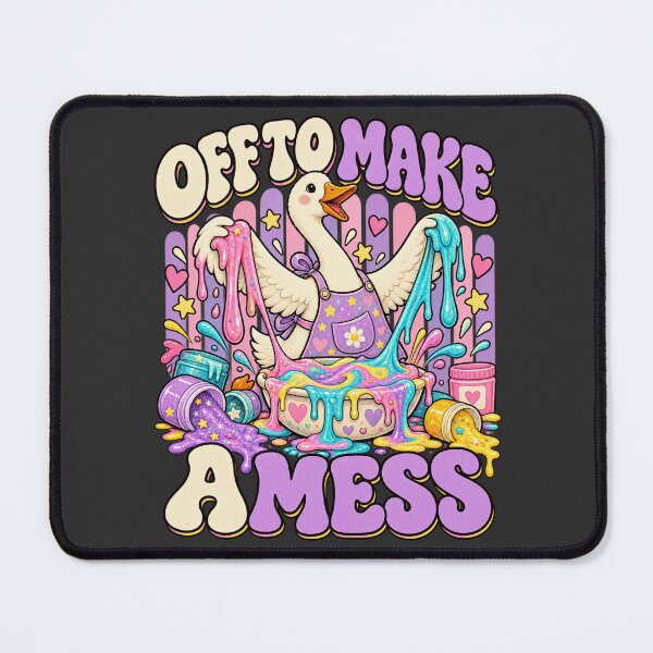 Item preview, Slime Making Goose Retro Pastel Art Off To Make A Mess designed and sold by AmiGraph.