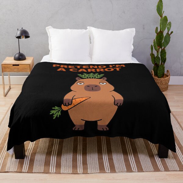 Item preview, Pretend I’m a Carrot - Funny Capybara Lazy Costume designed and sold by Sir Capy B.