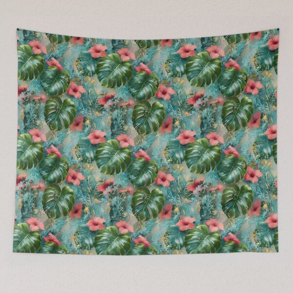 Item preview, Exotic Jungle Palm Leaf Botanical Seamless Pattern 10 designed and sold by The Design Asset Station.