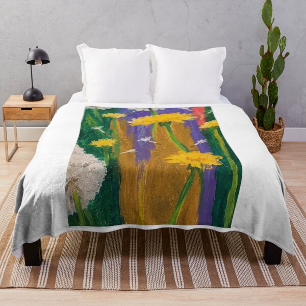 Item preview, Dandelions in the Wind Textured Acrylic Paint designed and sold by hshwhwiqhdv.