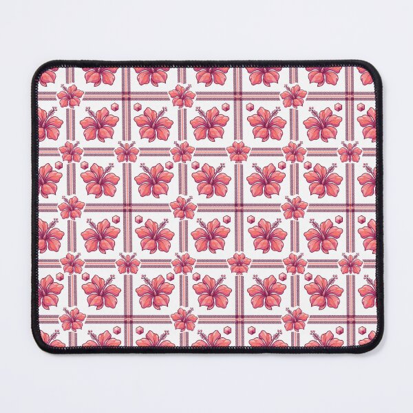 Item preview, Tropical Hibiscus Geometric Plaid Seamless Pattern designed and sold by Ederson D'Mind.