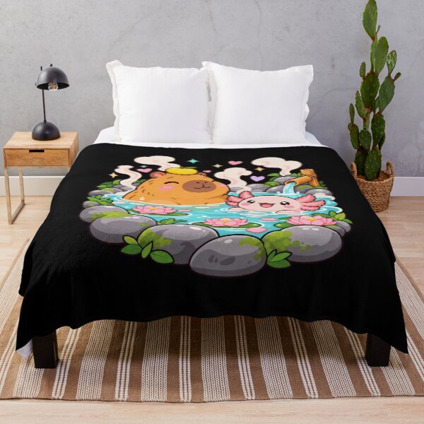 Item preview, Cute Kawaii Capybara Axolotl Japanese Enthusiasts Specialist designed and sold by Felinefinesse.