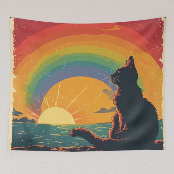 Item preview, Vintage cat sunset designed and sold by AWADHESH  CHAURASIA.