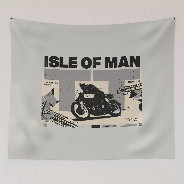 Item preview, Isle Of Man TT Motorcycle Racing Mountain Course Vintage Graphic    designed and sold by KiwiRider.
