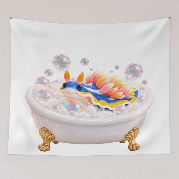 Item preview, Charming Nudibranch Sea Slug Bathtub designed and sold by Sillytoe.