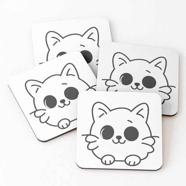 Item preview, Cute cat doodle line art designed and sold by Nara2560.