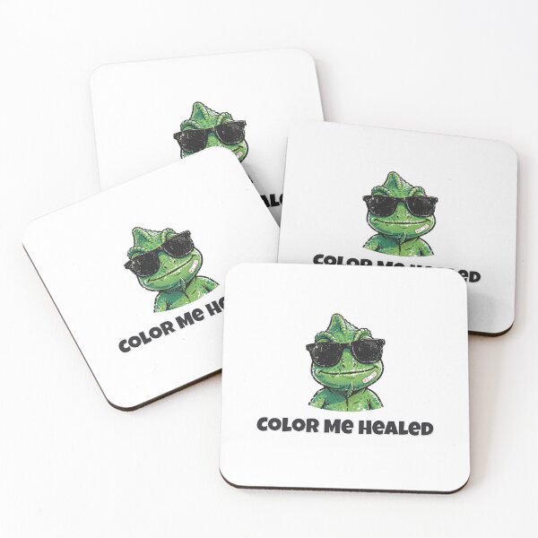 Item preview, Color Me Healed Funny Chameleon Medical Design designed and sold by Wild Shades.