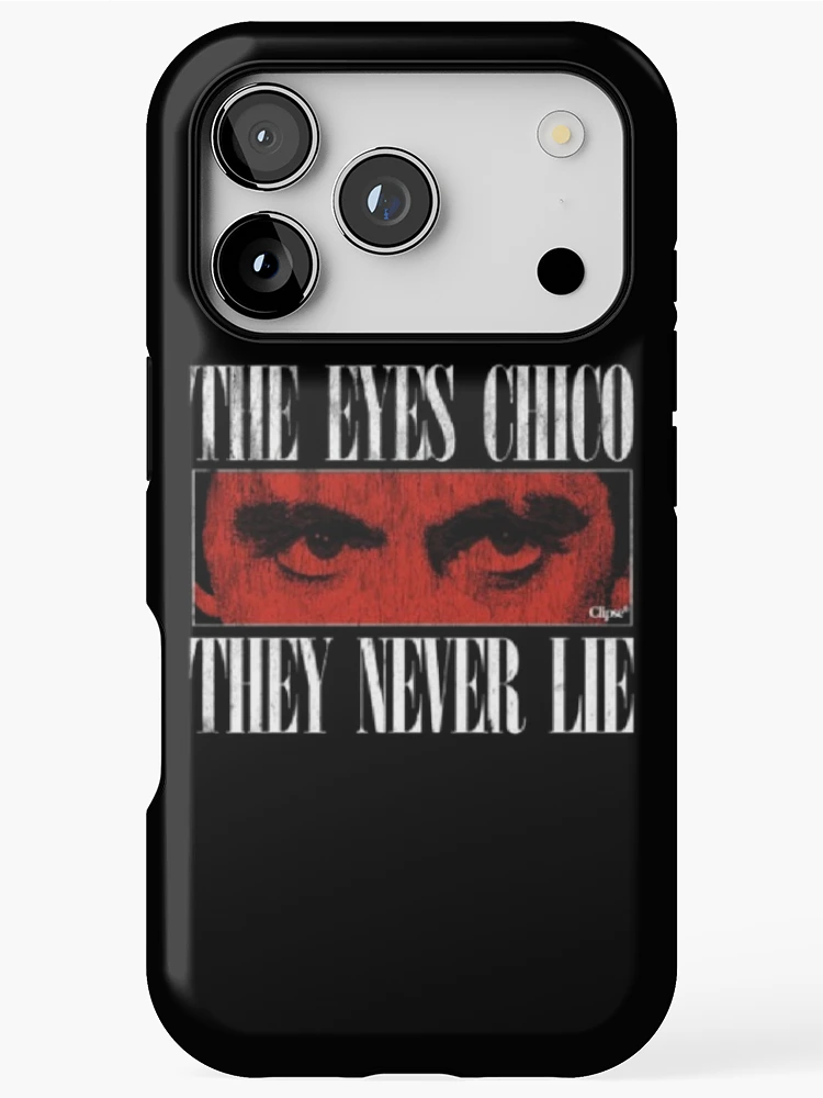 Thumbnail 1 of 4, iPhone Case, Intense Red Eyes with Distressed Lettering designed and sold by InkLabStore.