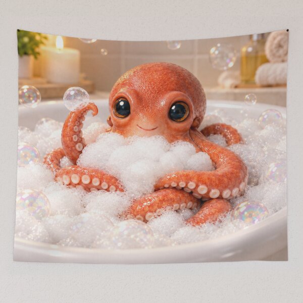Item preview, Cheerful Octopus Bubble Bath designed and sold by Sillytoe.