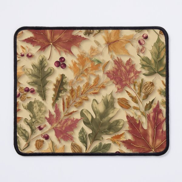 Item preview, Autumn Fall Leaves Maple & Oak Seamless Pattern 03 designed and sold by The Design Asset Station.