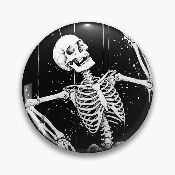 Item preview, Skeleton Marionette Reaches One Hand Up While Hanging From Strings designed and sold by MisteryDesigner.