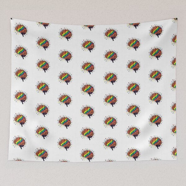 Item preview, ADHD Pride Pixel Brain Burst Vibrant Sticker designed and sold by One More Run.