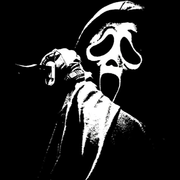 Artwork thumbnail, Faint Ghostly Mask in White Linework by InkLabStore