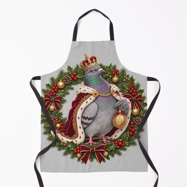 Item preview, Royal Christmas Pigeon with Crown and Wreath designed and sold by Sycamorre.