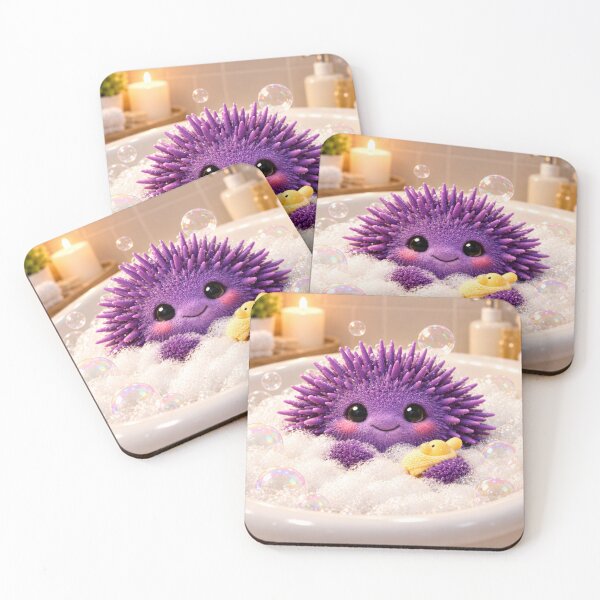 Item preview, Cozy Purple Sea Urchin Bubble Bath designed and sold by Sillytoe.