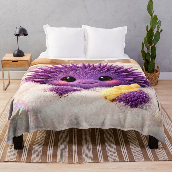 Item preview, Cozy Purple Sea Urchin Bubble Bath designed and sold by Sillytoe.