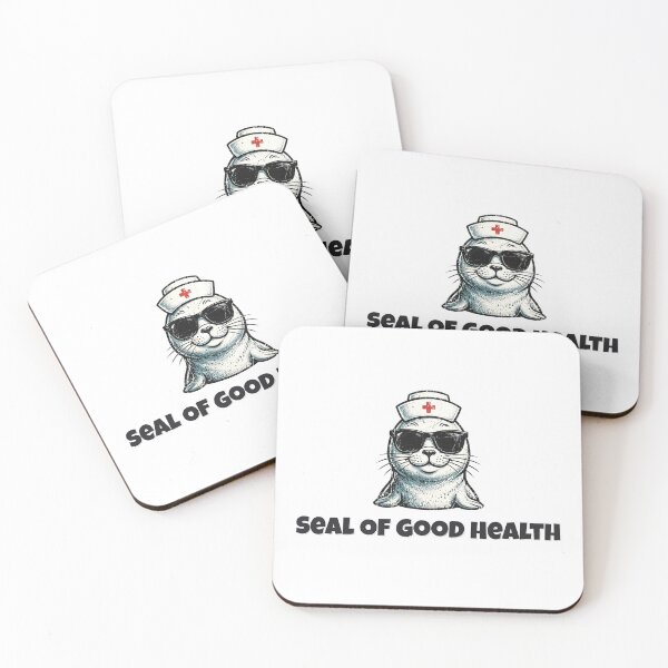 Item preview, Seal Of Good Health Funny Seal Medical Design designed and sold by Wild Shades.