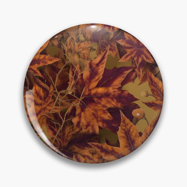 Item preview, Autumn Fall Leaves Maple & Oak Seamless Pattern 07 designed and sold by The Design Asset Station.