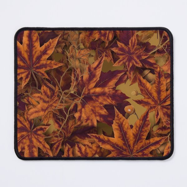 Item preview, Autumn Fall Leaves Maple & Oak Seamless Pattern 07 designed and sold by The Design Asset Station.