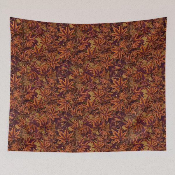 Item preview, Autumn Fall Leaves Maple & Oak Seamless Pattern 07 designed and sold by The Design Asset Station.
