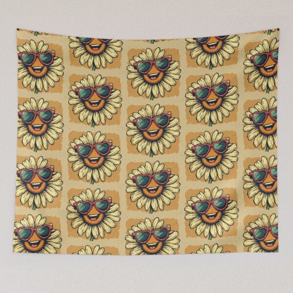 Item preview, Cute Groovy Sunflower with Heart Sunglasses designed and sold by AWADHESH  CHAURASIA.
