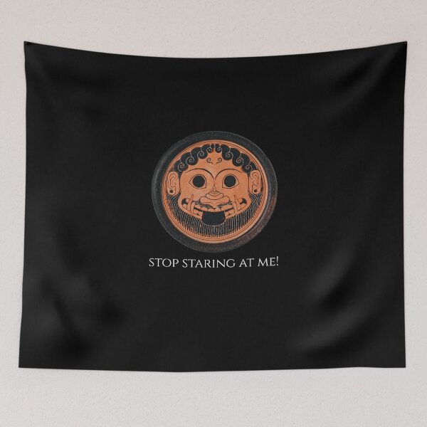Item preview, Ancient Greek Mythology Meme - Stop Staring At Me - Medusa designed and sold by Styrman.