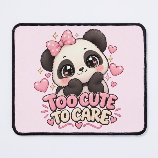 Item preview, Panda: too cute to care designed and sold by BiaSMartins.