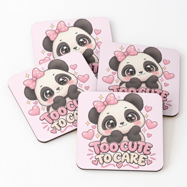 Item preview, Panda: too cute to care designed and sold by BiaSMartins.
