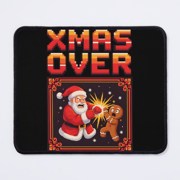 Item preview, Xmas Over Funny Pixel Art Retro Santa Christmas T-Shirt designed and sold by teeoro.